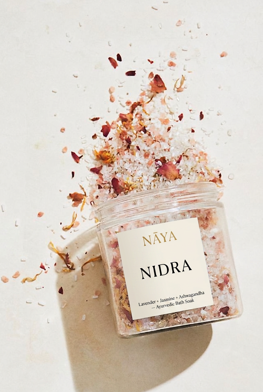 Nāya Nidra tea-infused Ayurvedic bath soak with herbs and botanicals